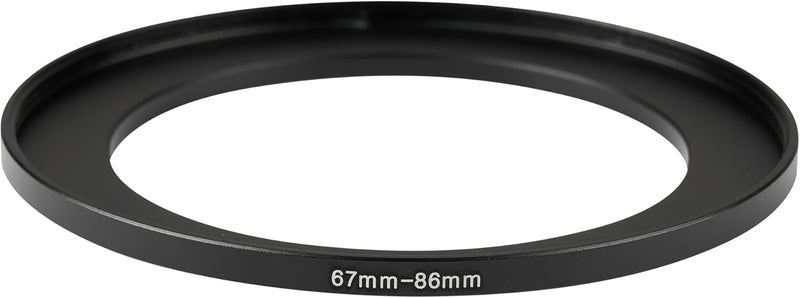 JOYTOLIN 67-86mm Metal Step-Up/Down Ring Adapter Compatible with Mirrorless Cameras DSLR Lens, UV CPL ND Filter Thread Converter, Black - Image 3